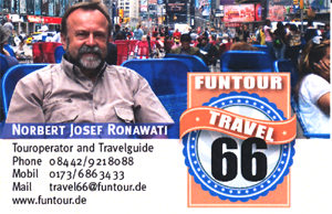 Funtour Travel 66 Namecard